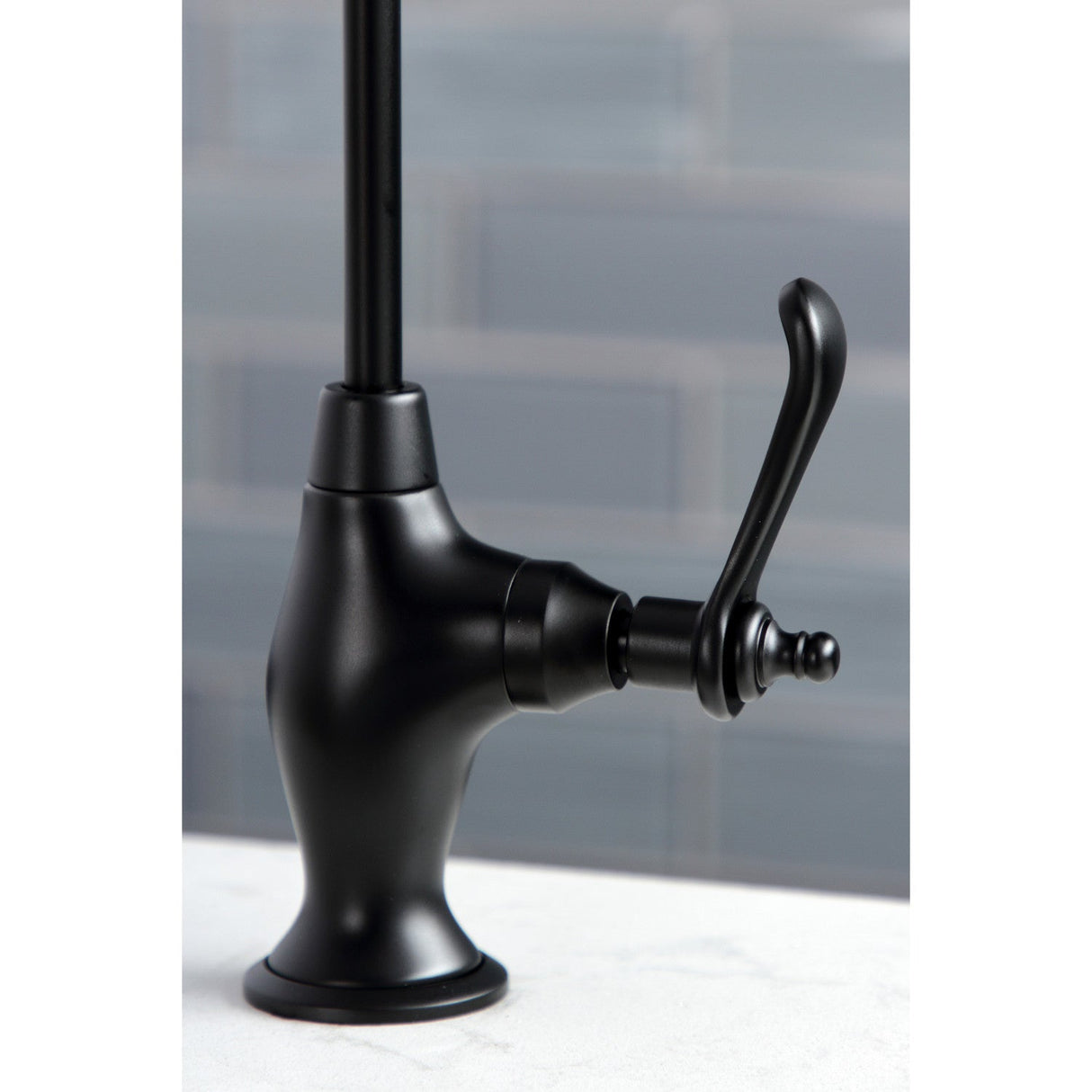Templeton KS3190TL Single-Handle 1-Hole Deck Mount Water Filtration Faucet, Matte Black