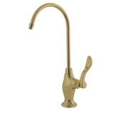 NuWave French KS3192NFL Single-Handle 1-Hole Deck Mount Water Filtration Faucet, Polished Brass