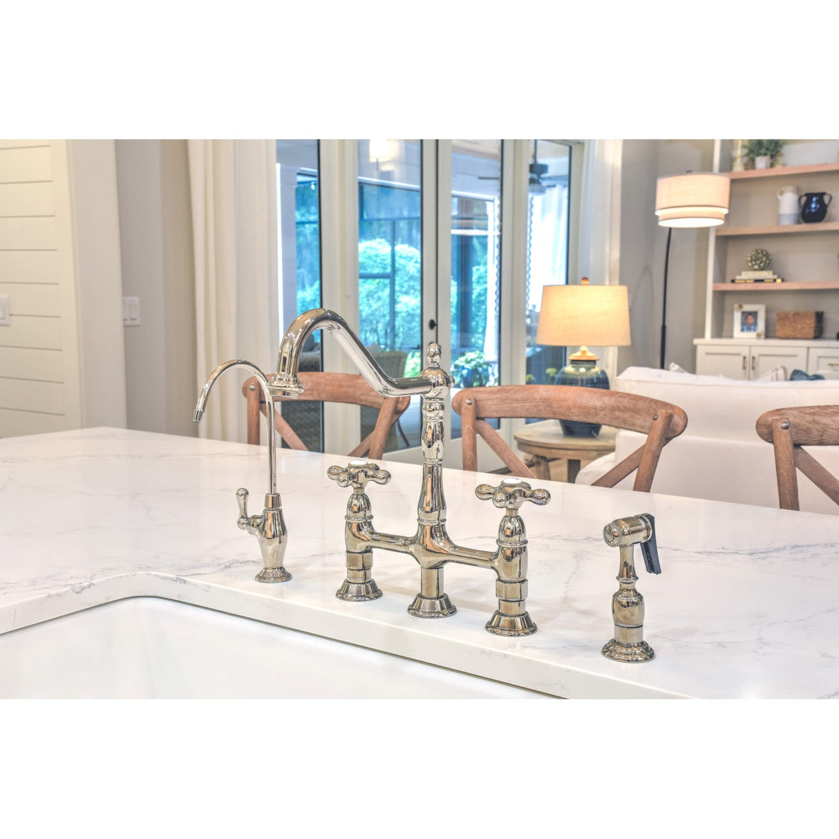 Restoration KS3196AL Single-Handle 1-Hole Deck Mount Water Filtration Faucet, Polished Nickel