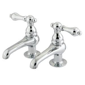 Restoration KS3201AL Two-Handle Deck Mount Basin Tap Faucet, Polished Chrome