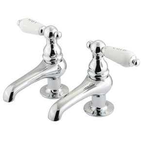 Restoration KS3201PL Two-Handle Deck Mount Basin Tap Faucet, Polished Chrome