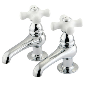 Restoration KS3201PX Two-Handle Deck Mount Basin Tap Faucet, Polished Chrome