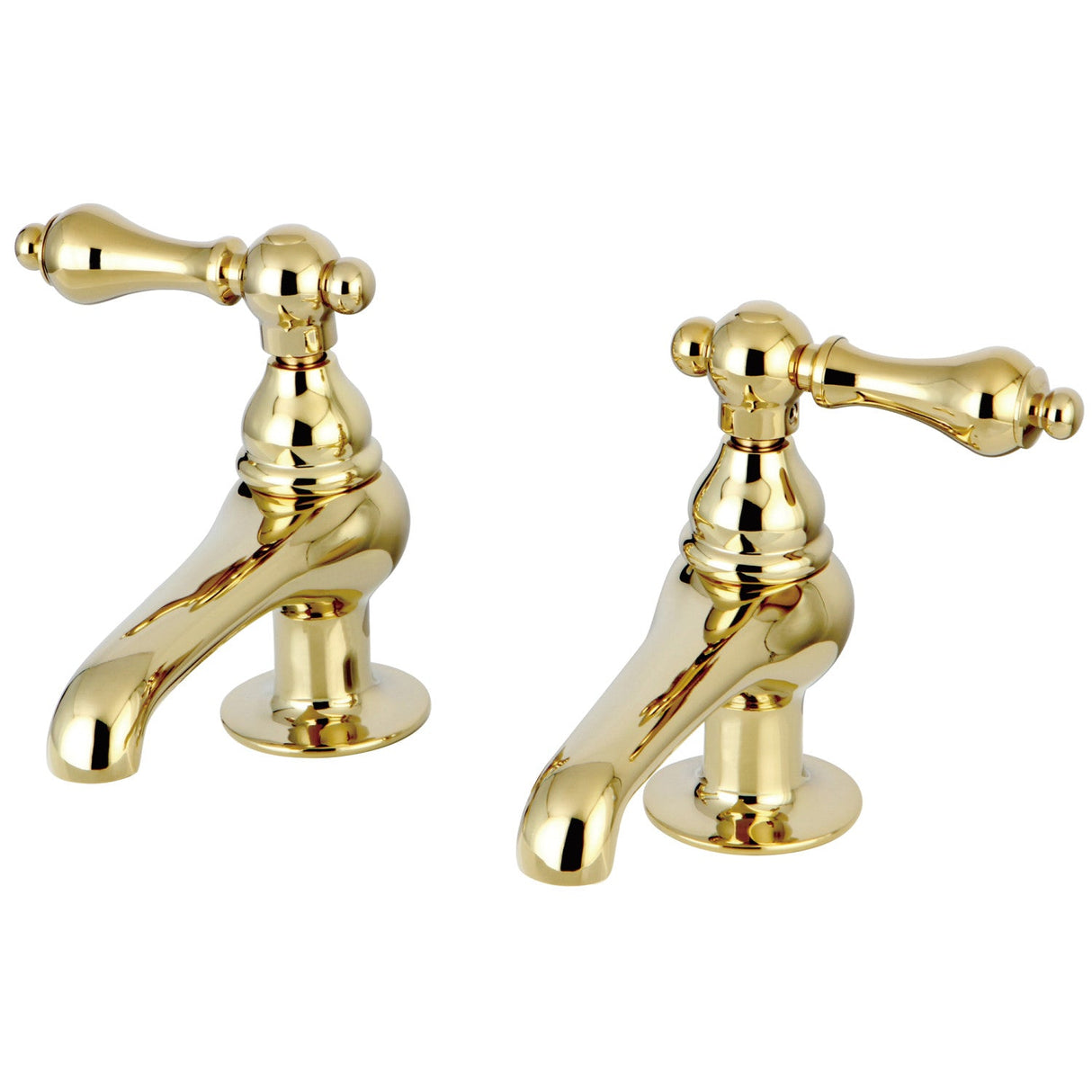 Restoration KS3202AL Two-Handle Deck Mount Basin Tap Faucet, Polished Brass