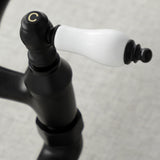Vintage KS3220PL Two-Handle 2-Hole Wall Mount Kitchen Faucet, Matte Black