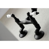 Vintage KS3220PL Two-Handle 2-Hole Wall Mount Kitchen Faucet, Matte Black