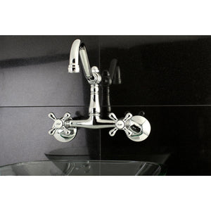 Vintage KS3221AX Two-Handle 2-Hole Wall Mount Kitchen Faucet, Polished Chrome