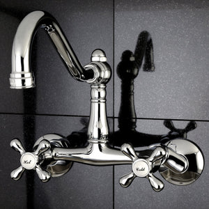 Vintage KS3221AX Two-Handle 2-Hole Wall Mount Kitchen Faucet, Polished Chrome