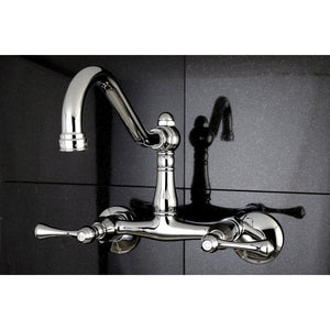 Vintage KS3221BL Two-Handle 2-Hole Wall Mount Kitchen Faucet, Polished Chrome