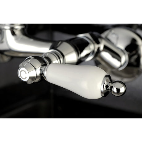 Vintage KS3221PL Two-Handle 2-Hole Wall Mount Kitchen Faucet, Polished Chrome