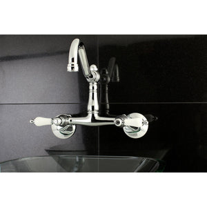 Vintage KS3221PL Two-Handle 2-Hole Wall Mount Kitchen Faucet, Polished Chrome