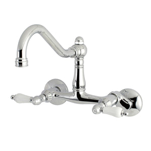 Vintage KS3221PL Two-Handle 2-Hole Wall Mount Kitchen Faucet, Polished Chrome