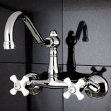 Vintage KS3221PX Two-Handle 2-Hole Wall Mount Kitchen Faucet, Polished Chrome
