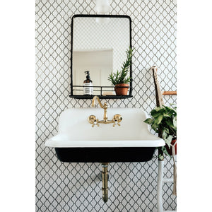 Vintage KS3222AX Two-Handle 2-Hole Wall Mount Kitchen Faucet, Polished Brass