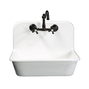 Vintage KS3225AX Two-Handle 2-Hole Wall Mount Kitchen Faucet, Oil Rubbed Bronze