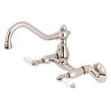 Vintage KS3226PL Two-Handle 2-Hole Wall Mount Kitchen Faucet, Polished Nickel