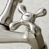 Vintage KS3228AX Two-Handle 2-Hole Wall Mount Kitchen Faucet, Brushed Nickel