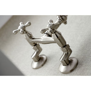 Vintage KS3228AX Two-Handle 2-Hole Wall Mount Kitchen Faucet, Brushed Nickel