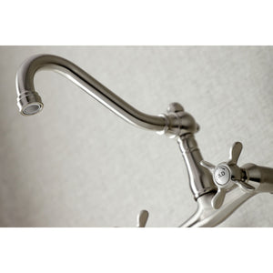 Essex KS3228BEX Two-Handle 2-Hole Wall Mount Kitchen Faucet, Brushed Nickel