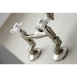 Vintage KS3228PX Two-Handle 2-Hole Wall Mount Kitchen Faucet, Brushed Nickel