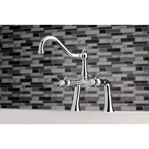 Essex KS3231BEX Two-Handle 2-Hole Deck Mount Clawfoot Tub Faucet, Polished Chrome