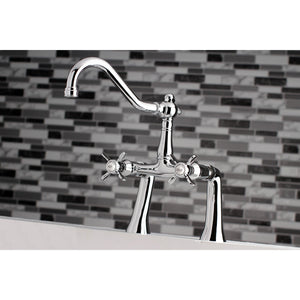 Essex KS3231BEX Two-Handle 2-Hole Deck Mount Clawfoot Tub Faucet, Polished Chrome