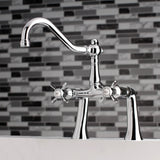 Essex KS3231BEX Two-Handle 2-Hole Deck Mount Clawfoot Tub Faucet, Polished Chrome