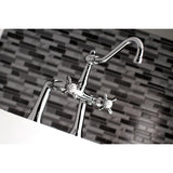 Essex KS3231BEX Two-Handle 2-Hole Deck Mount Clawfoot Tub Faucet, Polished Chrome