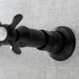 Essex KS3240BEX Two-Handle 2-Hole Wall Mount Bathroom Faucet, Matte Black