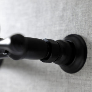 Vintage KS3240BL Two-Handle 2-Hole Wall Mount Bathroom Faucet, Matte Black