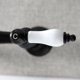 Vintage KS3240PL Two-Handle 2-Hole Wall Mount Bathroom Faucet, Matte Black