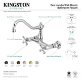 Vintage KS3241AX Two-Handle 2-Hole Wall Mount Bathroom Faucet, Polished Chrome