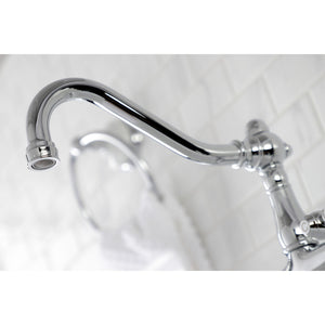 Vintage KS3241PL Two-Handle 2-Hole Wall Mount Bathroom Faucet, Polished Chrome
