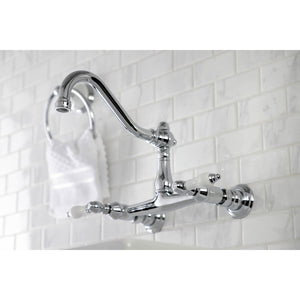 Vintage KS3241PL Two-Handle 2-Hole Wall Mount Bathroom Faucet, Polished Chrome