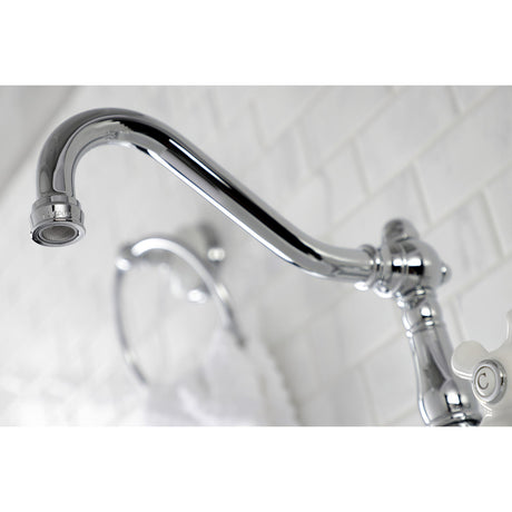 Vintage KS3241PX Two-Handle 2-Hole Wall Mount Bathroom Faucet, Polished Chrome