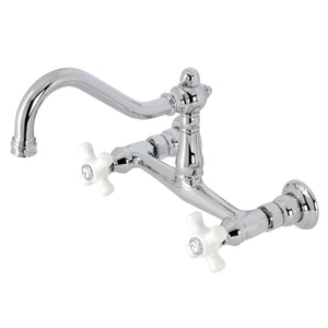 Vintage KS3241PX Two-Handle 2-Hole Wall Mount Bathroom Faucet, Polished Chrome