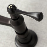 Vintage KS3245BL Two-Handle 2-Hole Wall Mount Bathroom Faucet, Oil Rubbed Bronze
