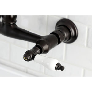 Vintage KS3245PL Two-Handle 2-Hole Wall Mount Bathroom Faucet, Oil Rubbed Bronze