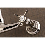 Essex KS3246BEX Two-Handle 2-Hole Wall Mount Bathroom Faucet, Polished Nickel