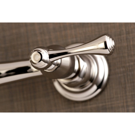 Vintage KS3246BL Two-Handle 2-Hole Wall Mount Bathroom Faucet, Polished Nickel