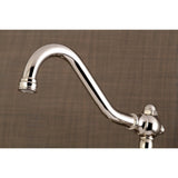 Vintage KS3246BL Two-Handle 2-Hole Wall Mount Bathroom Faucet, Polished Nickel