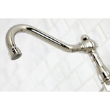 Vintage KS3246PL Two-Handle 2-Hole Wall Mount Bathroom Faucet, Polished Nickel