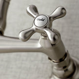 Vintage KS3248AX Two-Handle 2-Hole Wall Mount Bathroom Faucet, Brushed Nickel