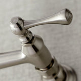 Vintage KS3248BL Two-Handle 2-Hole Wall Mount Bathroom Faucet, Brushed Nickel