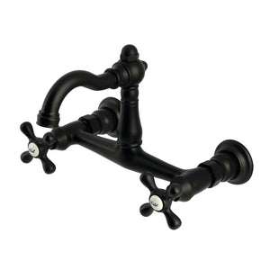 Vintage KS3250AX Two-Handle 2-Hole Wall Mount Kitchen Faucet, Matte Black