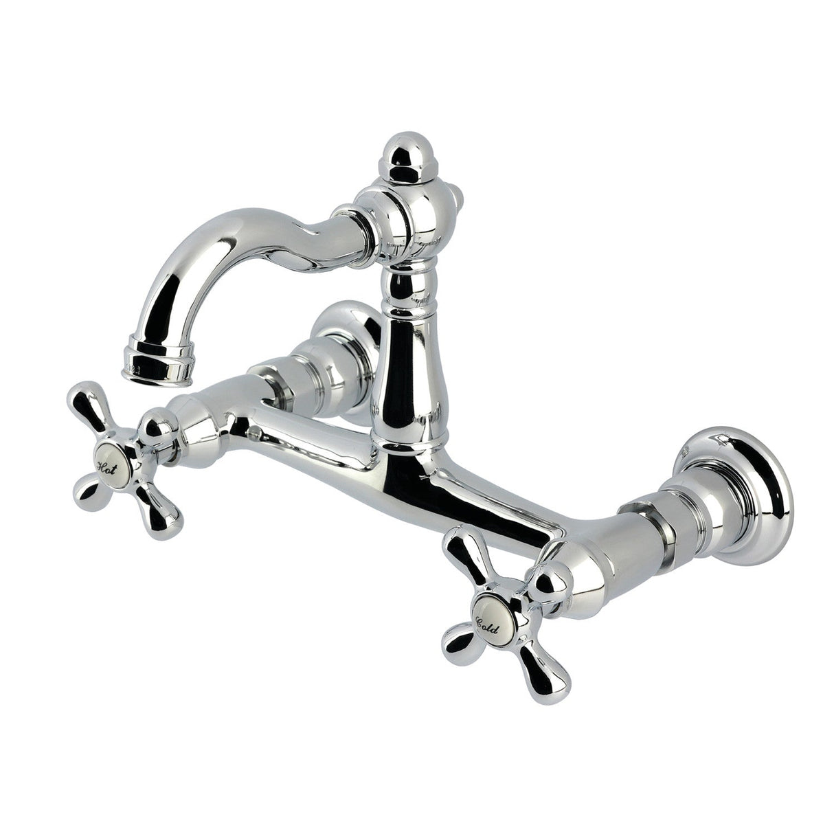Vintage KS3251AX Two-Handle 2-Hole Wall Mount Kitchen Faucet, Polished Chrome
