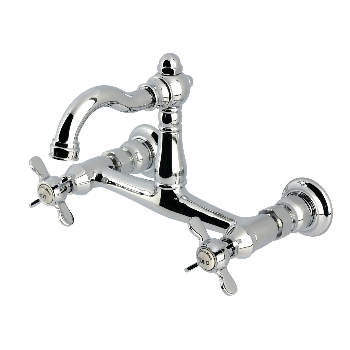 Vintage KS3251BEX Two-Handle 2-Hole Wall Mount Kitchen Faucet, Polished Chrome