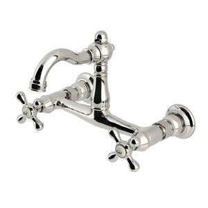 Vintage KS3256AX Two-Handle 2-Hole Wall Mount Kitchen Faucet, Polished Nickel