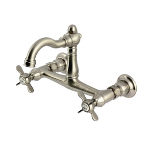 Vintage KS3258BEX Two-Handle 2-Hole Wall Mount Kitchen Faucet, Brushed Nickel