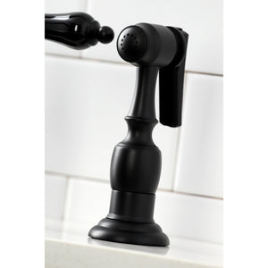 Duchess KS3270PKLBS Bridge Kitchen Faucet, Matte Black