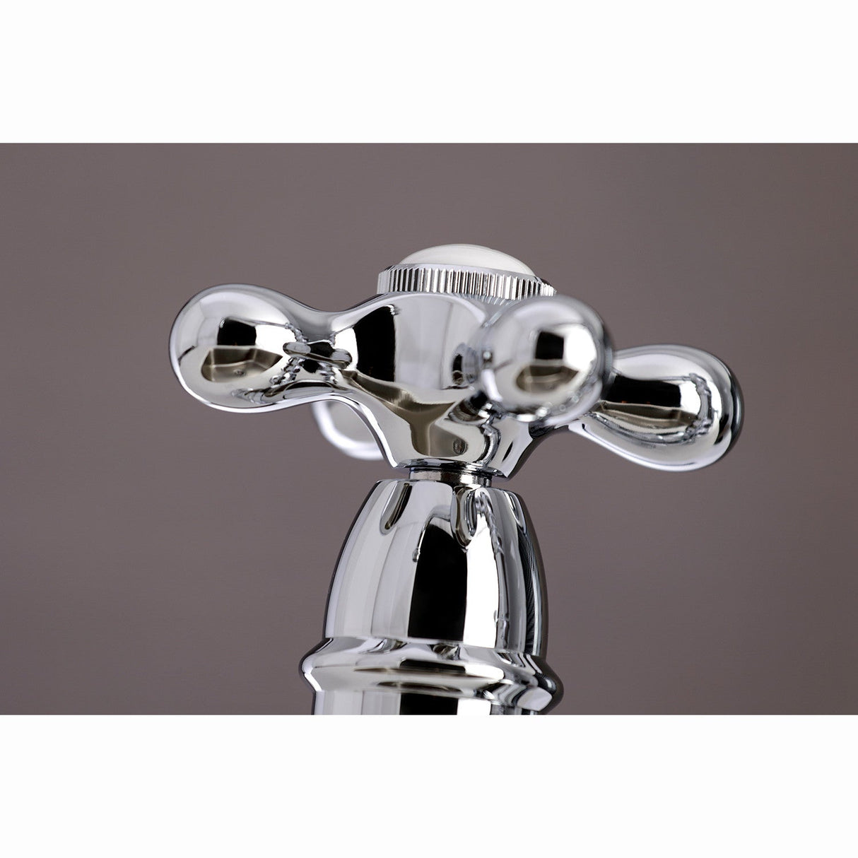 Restoration KS3271AXBS Two-Handle 4-Hole Deck Mount Bridge Kitchen Faucet with Side Sprayer, Polished Chrome